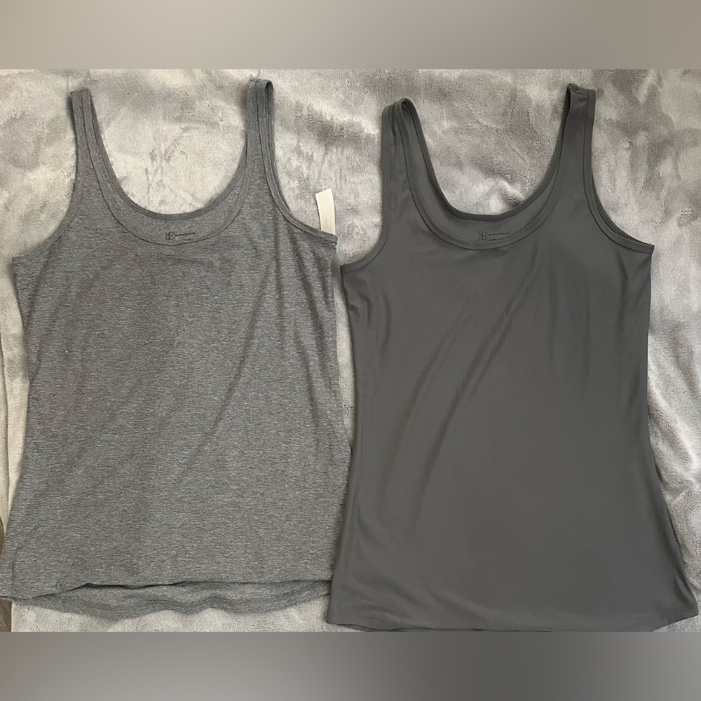 2 Gray Tank Tops